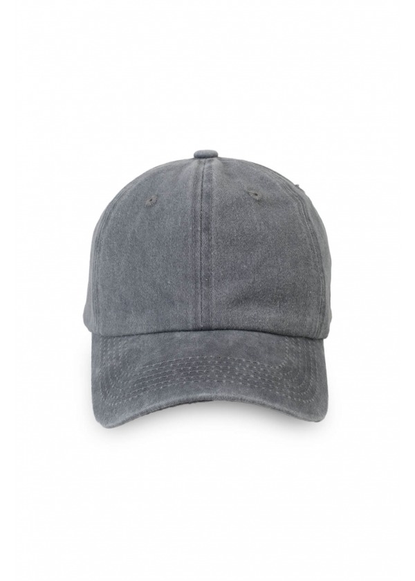 Vintage Yıkamalı Şapka Gri