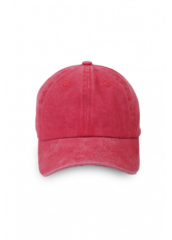 Vintage Yıkamalı Şapka Kırmızı